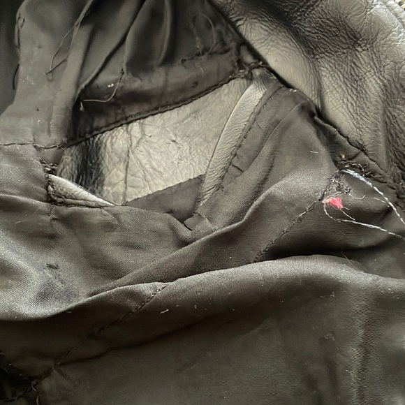 Vintage 1990 Leather Biker Jacket - Picture 11 of 12
